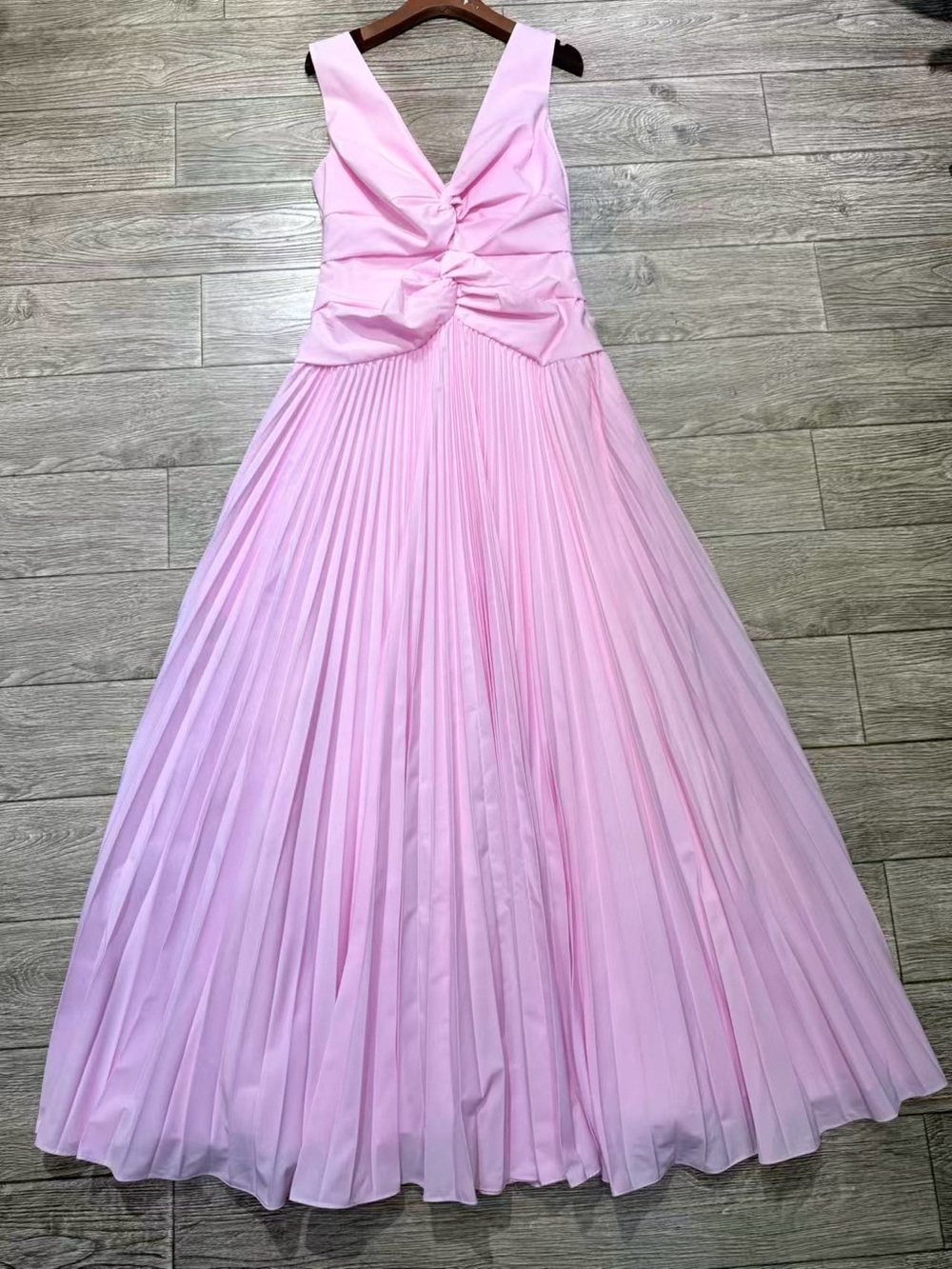 NWOT Simkhai V-Neck Detailed Cotton Midi Dress in Pink, Size US 6